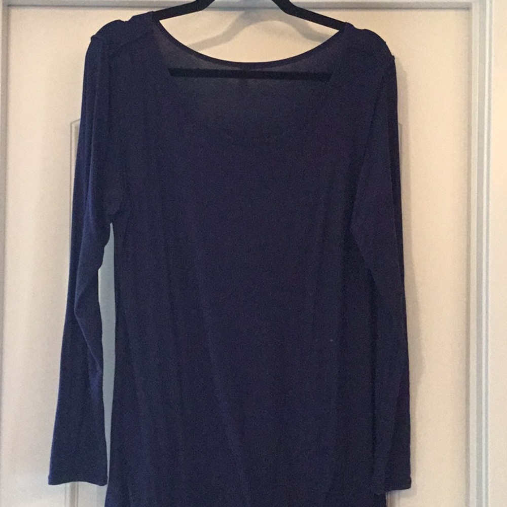 Navy scoop neck dress